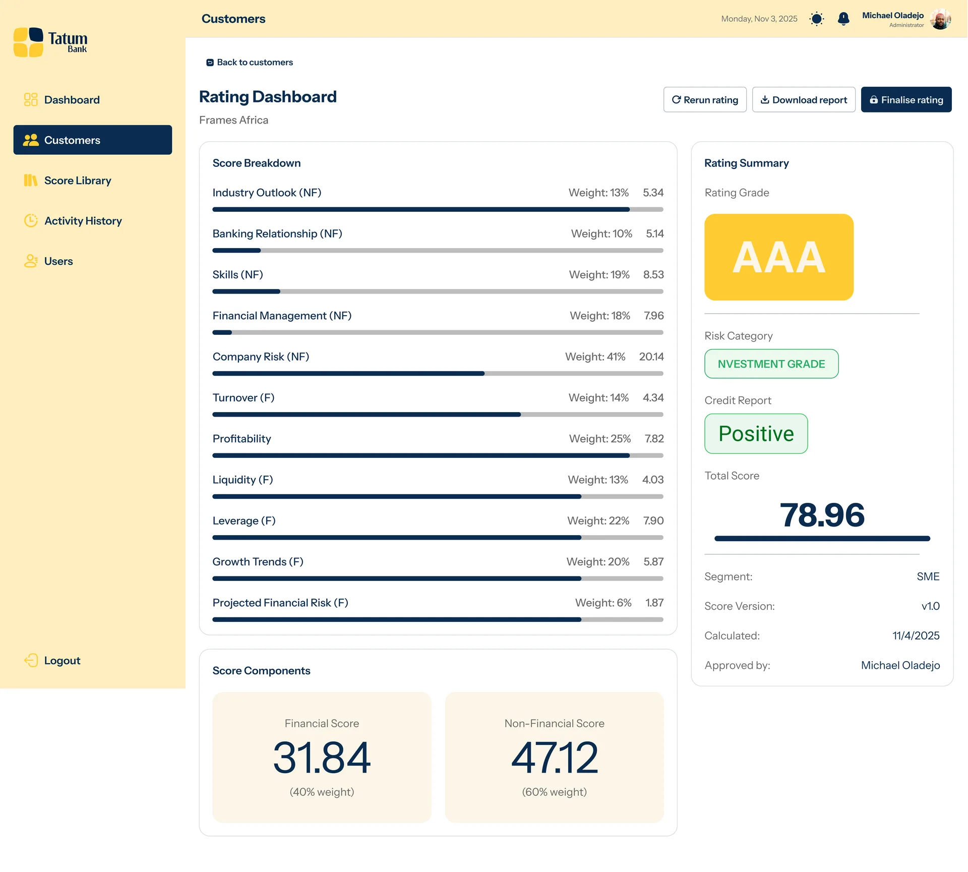 ORR Platform, screen 4